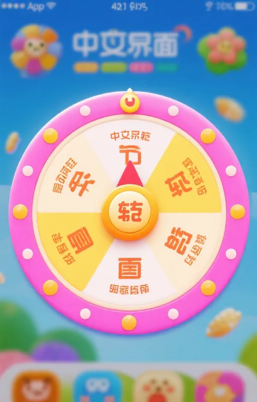 趣味转盘主界面，操作直观简便